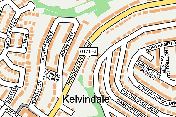 G12 0EJ map - OS OpenMap – Local (Ordnance Survey)