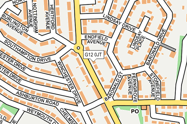G12 0JT map - OS OpenMap – Local (Ordnance Survey) G12 0JT map - OS OpenMap – Local (Ordnance Survey)
