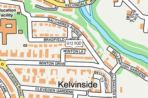G12 0QD map - OS OpenMap – Local (Ordnance Survey) G12 0QD map - OS OpenMap – Local (Ordnance Survey)