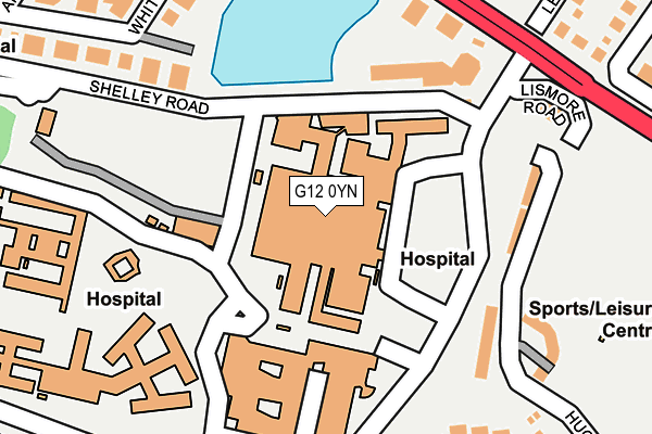 G12 0YN map - OS OpenMap – Local (Ordnance Survey) G12 0YN map - OS OpenMap – Local (Ordnance Survey)