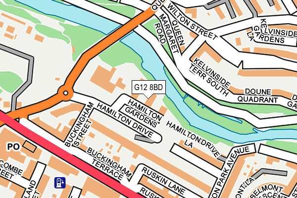 G12 8BD map - OS OpenMap – Local (Ordnance Survey) G12 8BD map - OS OpenMap – Local (Ordnance Survey)