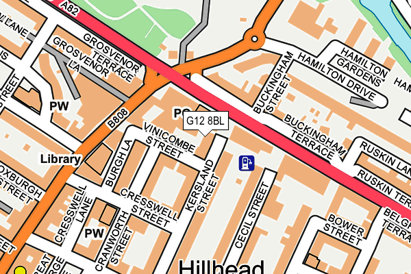G12 8BL map - OS OpenMap – Local (Ordnance Survey) G12 8BL map - OS OpenMap – Local (Ordnance Survey)