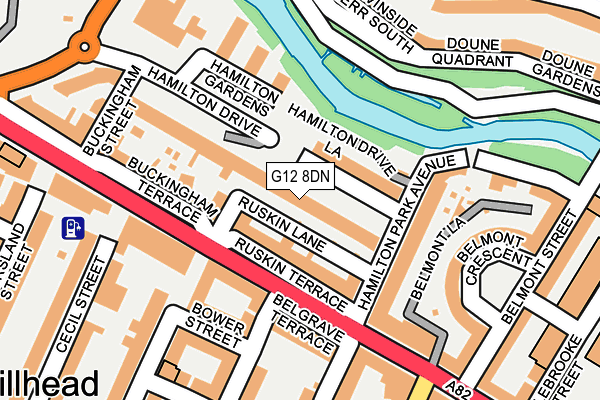 G12 8DN map - OS OpenMap – Local (Ordnance Survey) G12 8DN map - OS OpenMap – Local (Ordnance Survey)