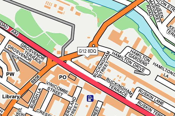 G12 8DQ map - OS OpenMap – Local (Ordnance Survey) G12 8DQ map - OS OpenMap – Local (Ordnance Survey)