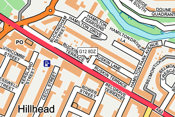 G12 8DZ map - OS OpenMap – Local (Ordnance Survey) G12 8DZ map - OS OpenMap – Local (Ordnance Survey)
