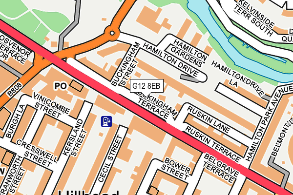 G12 8EB map - OS OpenMap – Local (Ordnance Survey) G12 8EB map - OS OpenMap – Local (Ordnance Survey)