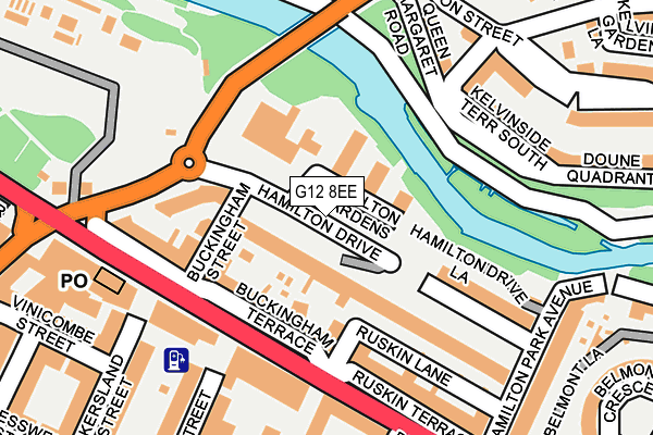G12 8EE map - OS OpenMap – Local (Ordnance Survey) G12 8EE map - OS OpenMap – Local (Ordnance Survey)