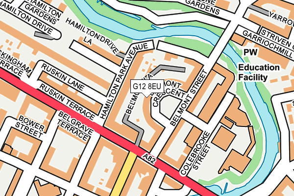 G12 8EU map - OS OpenMap – Local (Ordnance Survey) G12 8EU map - OS OpenMap – Local (Ordnance Survey)