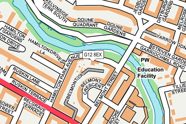 G12 8EX map - OS OpenMap – Local (Ordnance Survey) G12 8EX map - OS OpenMap – Local (Ordnance Survey)