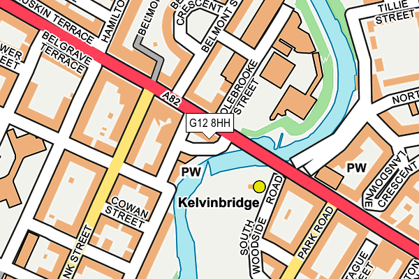 G12 8HH map - OS OpenMap – Local (Ordnance Survey) G12 8HH map - OS OpenMap – Local (Ordnance Survey)