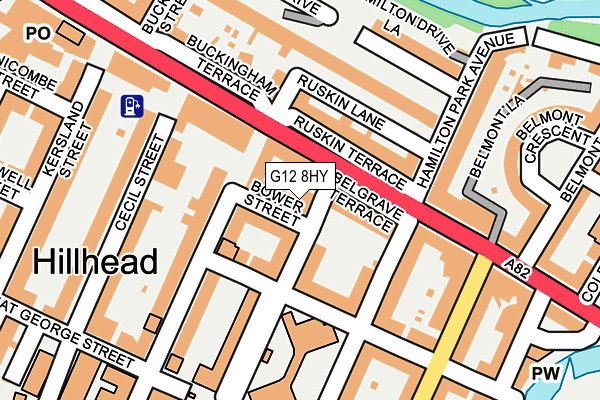 G12 8HY map - OS OpenMap – Local (Ordnance Survey) G12 8HY map - OS OpenMap – Local (Ordnance Survey)