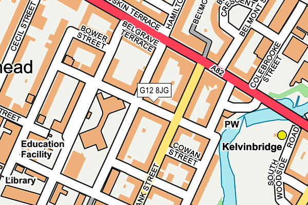 G12 8JG map - OS OpenMap – Local (Ordnance Survey) G12 8JG map - OS OpenMap – Local (Ordnance Survey)