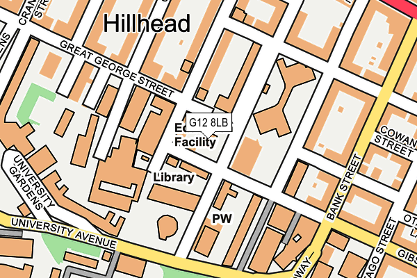 G12 8LB map - OS OpenMap – Local (Ordnance Survey) G12 8LB map - OS OpenMap – Local (Ordnance Survey)