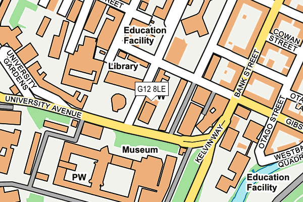 G12 8LE map - OS OpenMap – Local (Ordnance Survey) G12 8LE map - OS OpenMap – Local (Ordnance Survey)