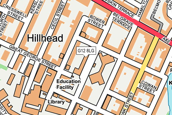 G12 8LG map - OS OpenMap – Local (Ordnance Survey) G12 8LG map - OS OpenMap – Local (Ordnance Survey)