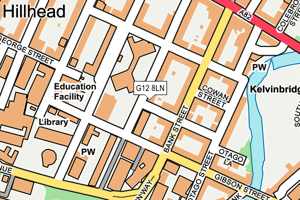 G12 8LN map - OS OpenMap – Local (Ordnance Survey) G12 8LN map - OS OpenMap – Local (Ordnance Survey)