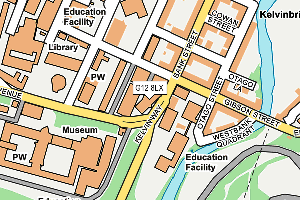 G12 8LX map - OS OpenMap – Local (Ordnance Survey) G12 8LX map - OS OpenMap – Local (Ordnance Survey)