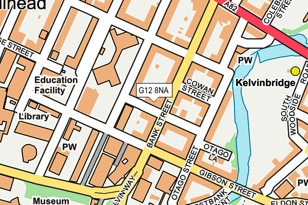 G12 8NA map - OS OpenMap – Local (Ordnance Survey) G12 8NA map - OS OpenMap – Local (Ordnance Survey)