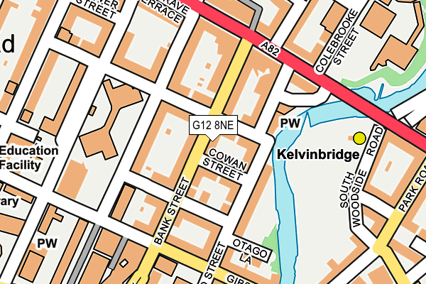 G12 8NE map - OS OpenMap – Local (Ordnance Survey) G12 8NE map - OS OpenMap – Local (Ordnance Survey)