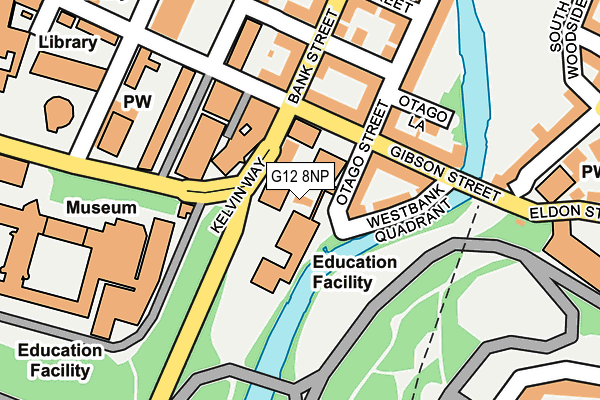 G12 8NP map - OS OpenMap – Local (Ordnance Survey) G12 8NP map - OS OpenMap – Local (Ordnance Survey)