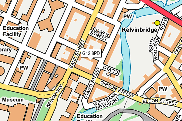 G12 8PD map - OS OpenMap – Local (Ordnance Survey) G12 8PD map - OS OpenMap – Local (Ordnance Survey)