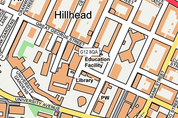 G12 8QA map - OS OpenMap – Local (Ordnance Survey) G12 8QA map - OS OpenMap – Local (Ordnance Survey)