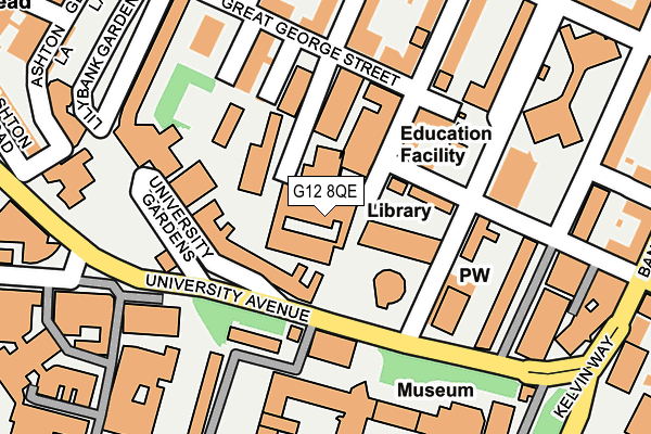 G12 8QE map - OS OpenMap – Local (Ordnance Survey) G12 8QE map - OS OpenMap – Local (Ordnance Survey)