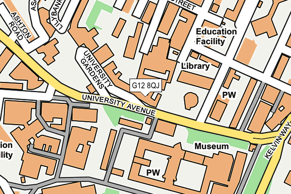 G12 8QJ map - OS OpenMap – Local (Ordnance Survey) G12 8QJ map - OS OpenMap – Local (Ordnance Survey)