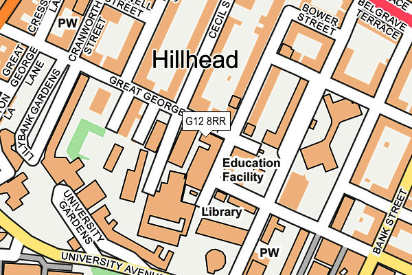 G12 8RR map - OS OpenMap – Local (Ordnance Survey) G12 8RR map - OS OpenMap – Local (Ordnance Survey)