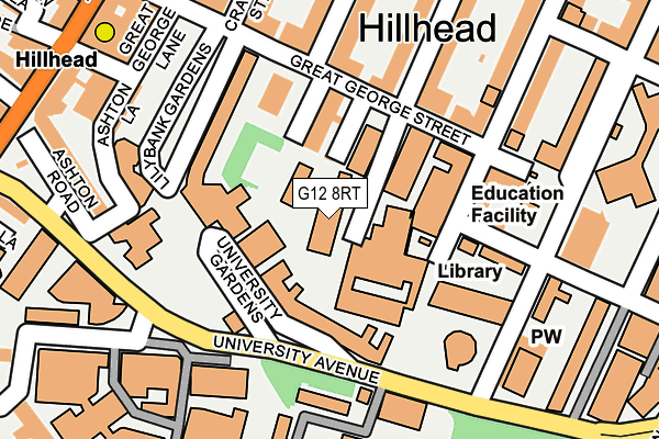 G12 8RT map - OS OpenMap – Local (Ordnance Survey) G12 8RT map - OS OpenMap – Local (Ordnance Survey)