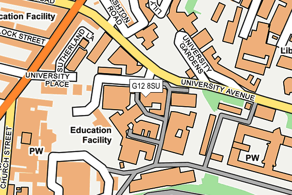 G12 8SU map - OS OpenMap – Local (Ordnance Survey) G12 8SU map - OS OpenMap – Local (Ordnance Survey)