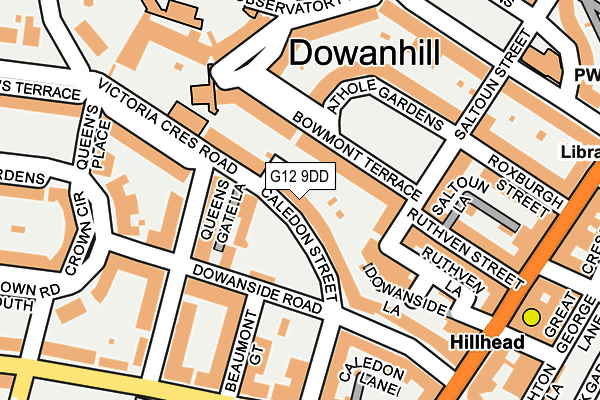 G12 9DD map - OS OpenMap – Local (Ordnance Survey) G12 9DD map - OS OpenMap – Local (Ordnance Survey)