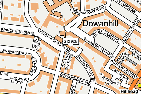 G12 9DE map - OS OpenMap – Local (Ordnance Survey) G12 9DE map - OS OpenMap – Local (Ordnance Survey)