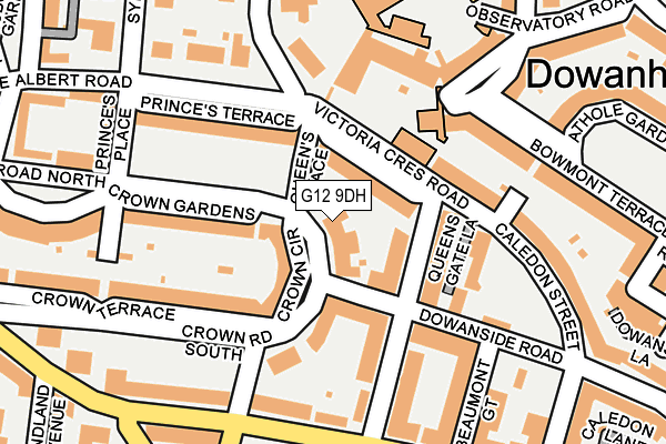 G12 9DH map - OS OpenMap – Local (Ordnance Survey) G12 9DH map - OS OpenMap – Local (Ordnance Survey)