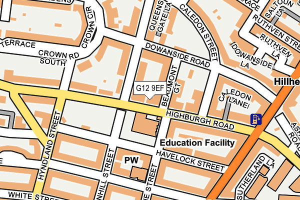 G12 9EF map - OS OpenMap – Local (Ordnance Survey) G12 9EF map - OS OpenMap – Local (Ordnance Survey)
