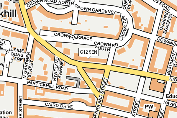 G12 9EN map - OS OpenMap – Local (Ordnance Survey) G12 9EN map - OS OpenMap – Local (Ordnance Survey)