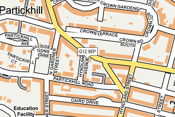 G12 9EP map - OS OpenMap – Local (Ordnance Survey) G12 9EP map - OS OpenMap – Local (Ordnance Survey)