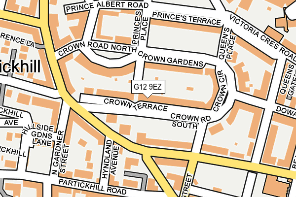 G12 9EZ map - OS OpenMap – Local (Ordnance Survey) G12 9EZ map - OS OpenMap – Local (Ordnance Survey)