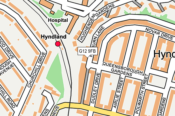G12 9FB map - OS OpenMap – Local (Ordnance Survey) G12 9FB map - OS OpenMap – Local (Ordnance Survey)