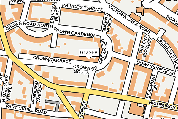 G12 9HA map - OS OpenMap – Local (Ordnance Survey) G12 9HA map - OS OpenMap – Local (Ordnance Survey)
