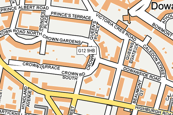 G12 9HB map - OS OpenMap – Local (Ordnance Survey) G12 9HB map - OS OpenMap – Local (Ordnance Survey)
