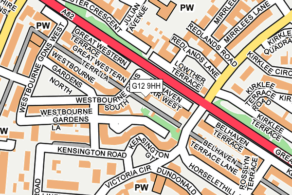 G12 9HH map - OS OpenMap – Local (Ordnance Survey) G12 9HH map - OS OpenMap – Local (Ordnance Survey)