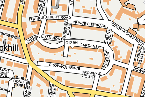 G12 9HL map - OS OpenMap – Local (Ordnance Survey) G12 9HL map - OS OpenMap – Local (Ordnance Survey)