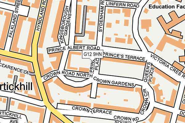 G12 9HN map - OS OpenMap – Local (Ordnance Survey) G12 9HN map - OS OpenMap – Local (Ordnance Survey)