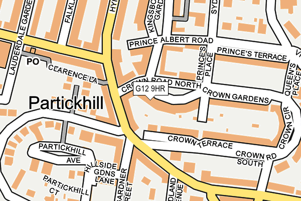 G12 9HR map - OS OpenMap – Local (Ordnance Survey) G12 9HR map - OS OpenMap – Local (Ordnance Survey)