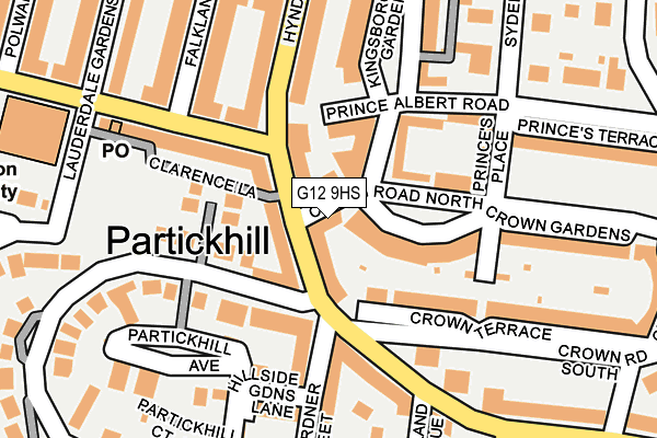 G12 9HS map - OS OpenMap – Local (Ordnance Survey) G12 9HS map - OS OpenMap – Local (Ordnance Survey)