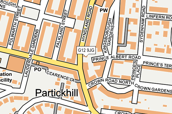 G12 9JG map - OS OpenMap – Local (Ordnance Survey) G12 9JG map - OS OpenMap – Local (Ordnance Survey)