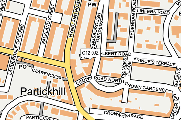 G12 9JZ map - OS OpenMap – Local (Ordnance Survey) G12 9JZ map - OS OpenMap – Local (Ordnance Survey)