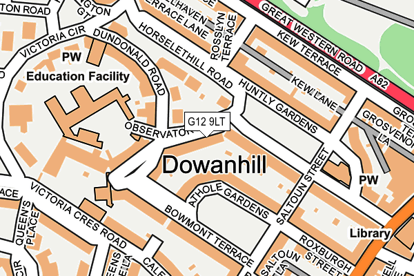 G12 9LT map - OS OpenMap – Local (Ordnance Survey) G12 9LT map - OS OpenMap – Local (Ordnance Survey)