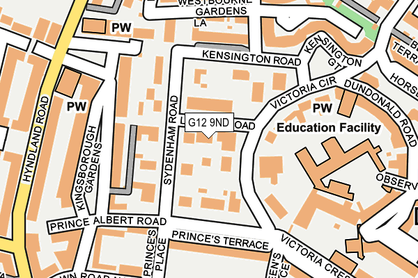G12 9ND map - OS OpenMap – Local (Ordnance Survey) G12 9ND map - OS OpenMap – Local (Ordnance Survey)